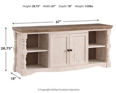 Havalance 67" TV Stand - furniture place usa